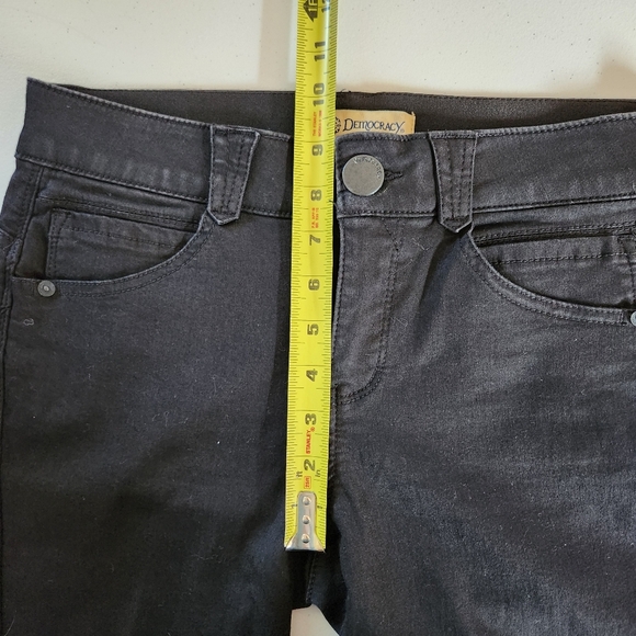 Democracy Absolution Black Shaping Skinny Jeans High Waisted Rise Denim Size 6 - Picture 9 of 11